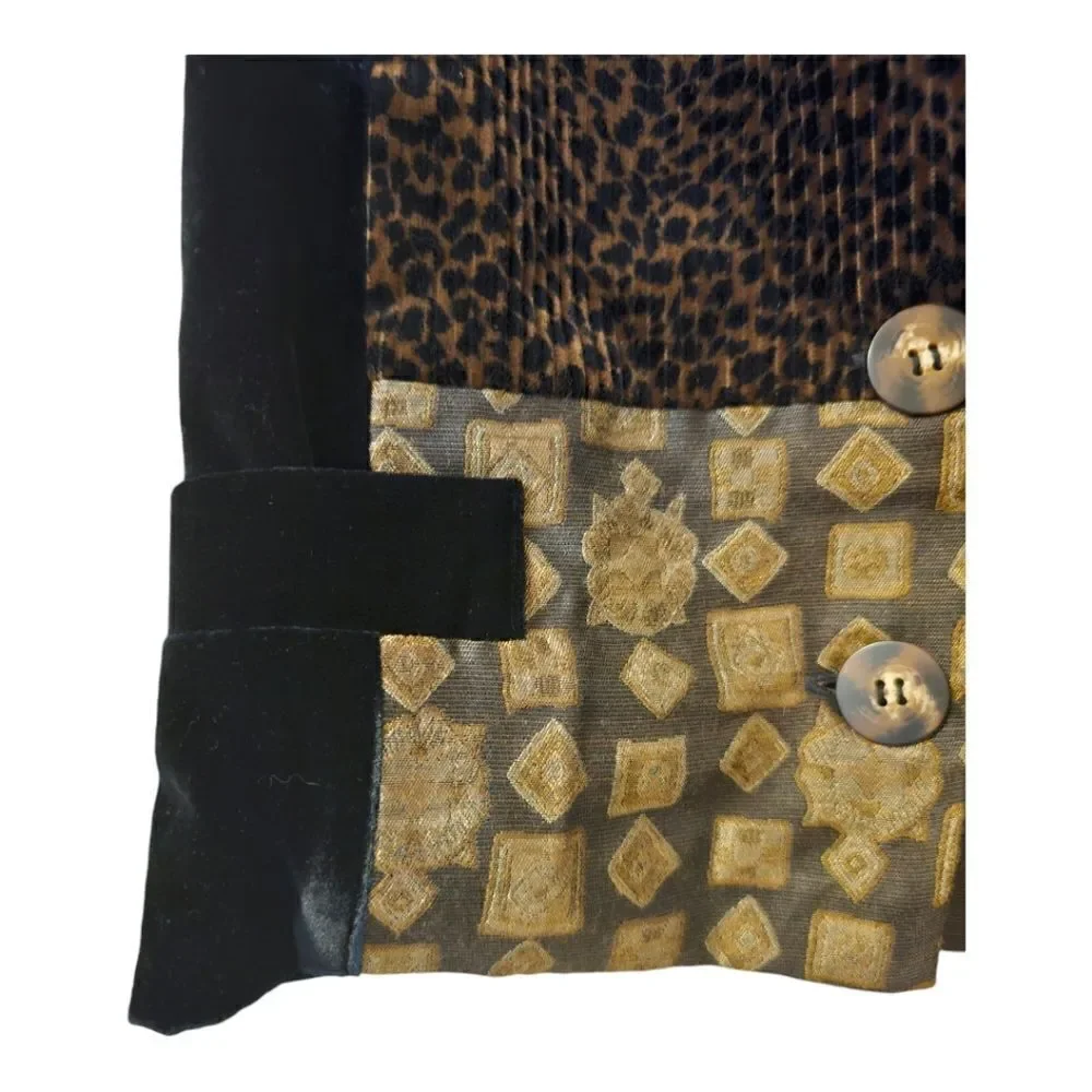CONCINNO Mixed Print Velvet Blazer - Size Large‎ - Picture 5 of 10